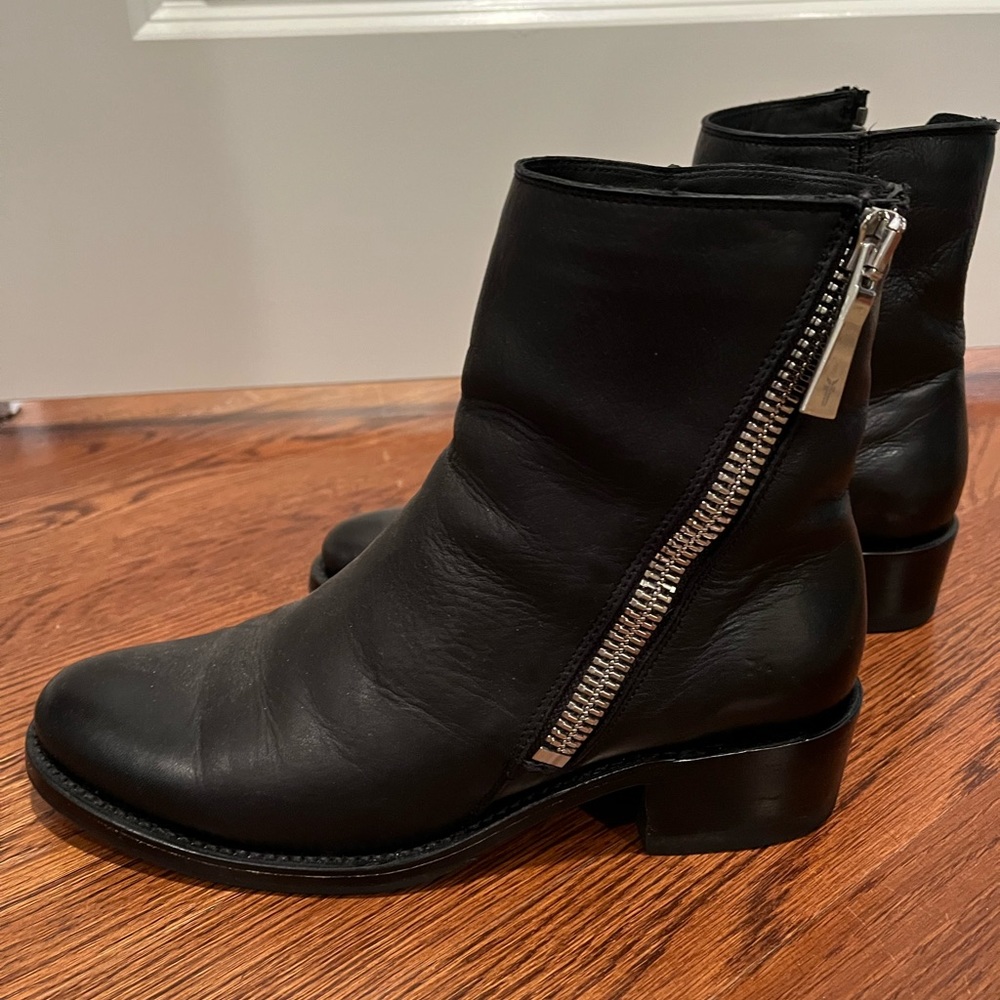 Frye women’s black leather boots